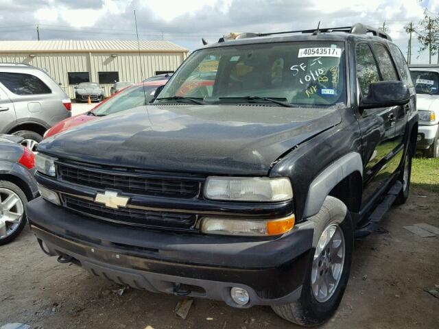 1GNEK13T35R114094 - 2005 CHEVROLET TAHOE BLACK photo 2