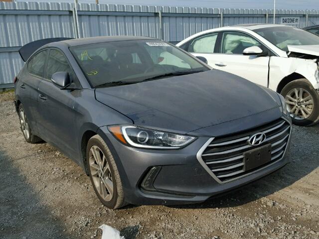 KMHD84LF1HU270808 - 2017 HYUNDAI ELANTRA SE GRAY photo 1