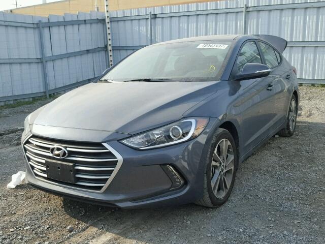 KMHD84LF1HU270808 - 2017 HYUNDAI ELANTRA SE GRAY photo 2