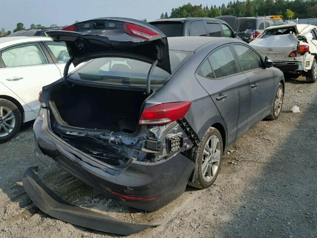 KMHD84LF1HU270808 - 2017 HYUNDAI ELANTRA SE GRAY photo 4