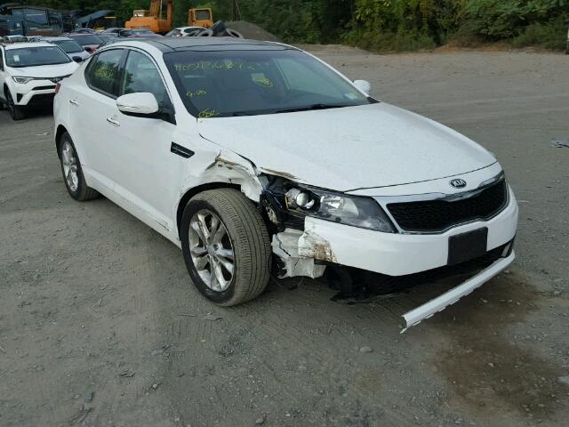 5XXGN4A75DG118410 - 2013 KIA OPTIMA EX WHITE photo 1