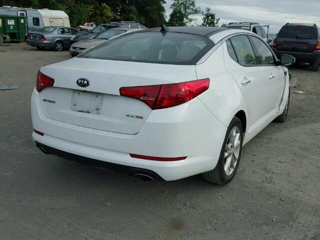 5XXGN4A75DG118410 - 2013 KIA OPTIMA EX WHITE photo 4