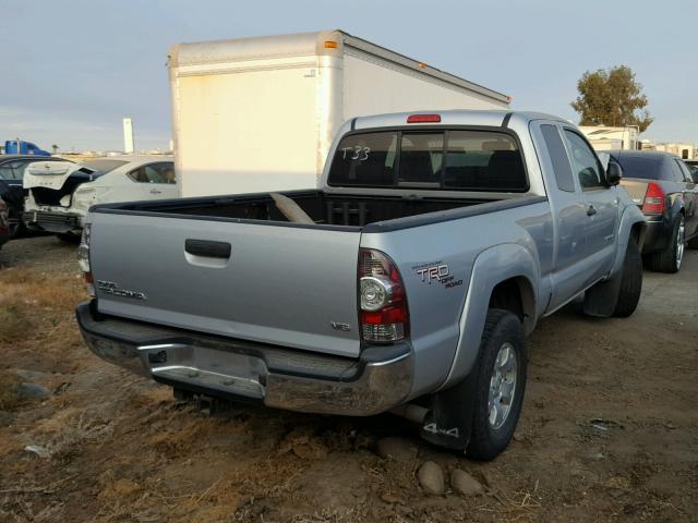 5TFUU4EN3BX006483 - 2011 TOYOTA TACOMA ACC ვერცხლისფერი ფოტო 4