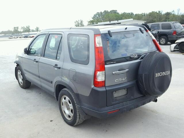 SHSRD78596U412330 - 2006 HONDA CR-V LX GRAY photo 3