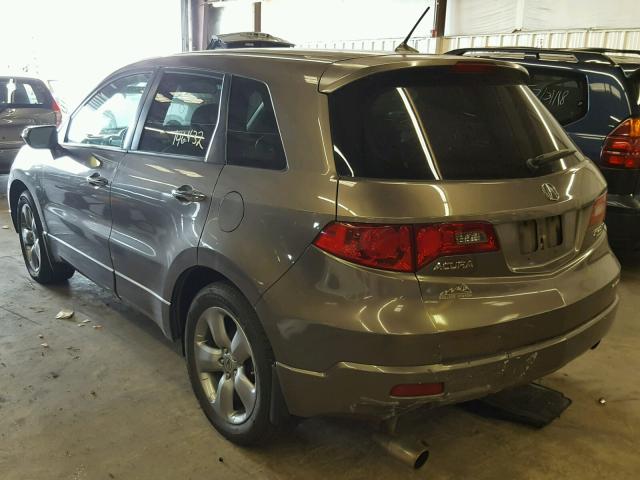 5J8TB18247A003203 - 2007 ACURA RDX GRAY photo 3