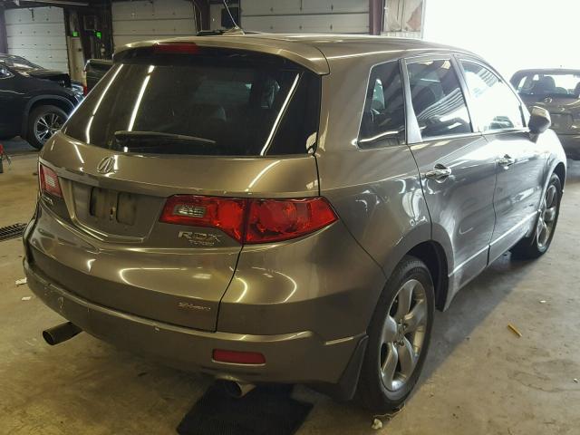 5J8TB18247A003203 - 2007 ACURA RDX GRAY photo 4