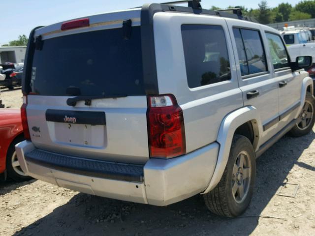 1J8HG48K76C188074 - 2006 JEEP COMMANDER SILVER photo 4