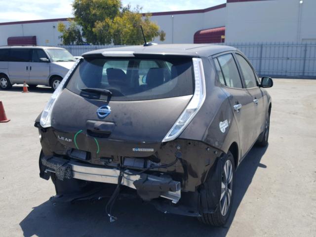 1N4BZ0CP5GC306729 - 2016 NISSAN LEAF SV BROWN photo 4