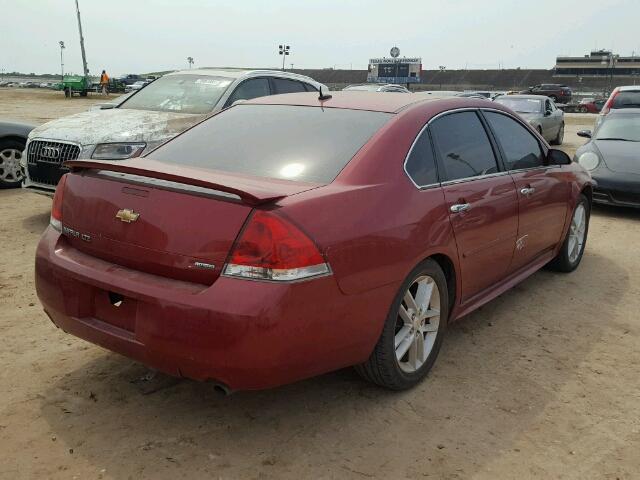 2G1WC5E36F1109716 - 2015 CHEVROLET IMPALA LIM RED photo 4