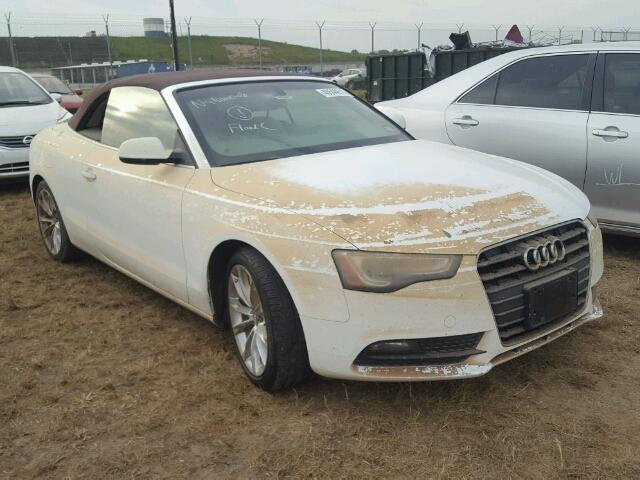 WAUJFAFH9DN018055 - 2013 AUDI A5 PREMIUM WHITE photo 1