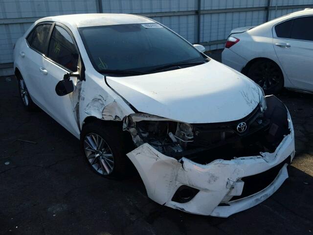 5YFBURHE8EP003372 - 2014 TOYOTA COROLLA L WHITE photo 1