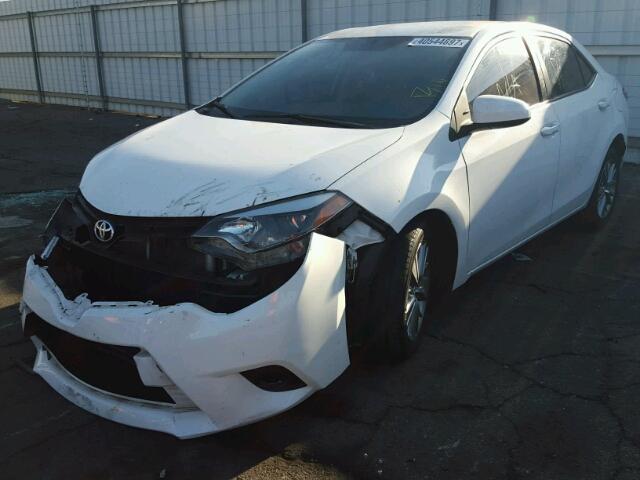 5YFBURHE8EP003372 - 2014 TOYOTA COROLLA L WHITE photo 2