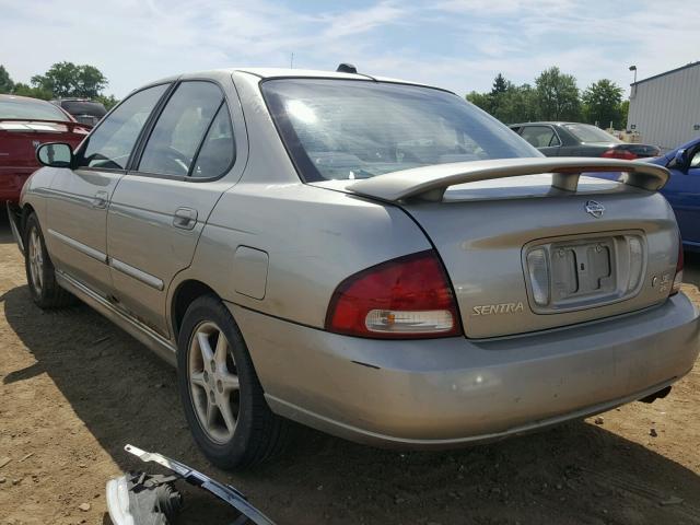 3N1BB51D71L130236 - 2001 NISSAN SENTRA SE SILVER photo 3