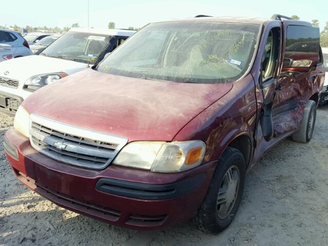 1GNDX13E44D211010 - 2004 CHEVROLET VENTURE LU RED photo 2