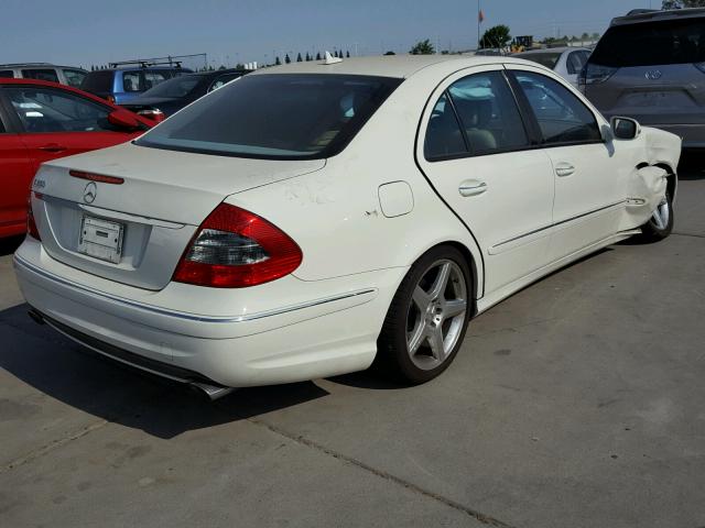 WDBUF56X39B371347 - 2009 MERCEDES-BENZ E 350 WHITE photo 4