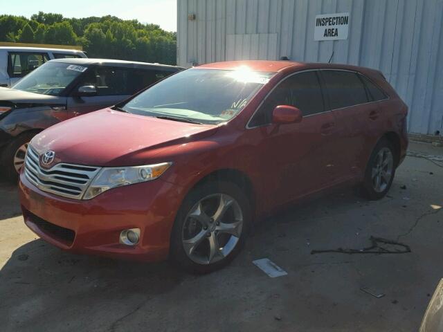 4T3ZK3BB9AU025591 - 2010 TOYOTA VENZA BASE RED photo 2