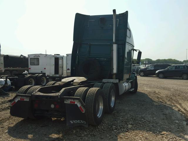 4V4NC9TH27N486850 - 2007 VOLVO VN VNL GREEN photo 4