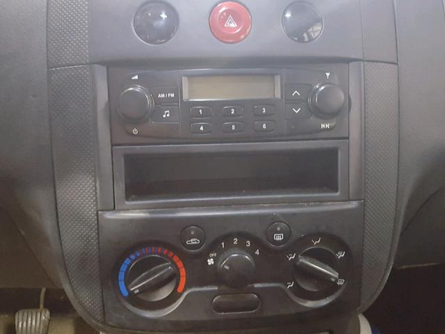 KL1TD66617B752263 - 2007 CHEVROLET AVEO BASE Noir photo 9