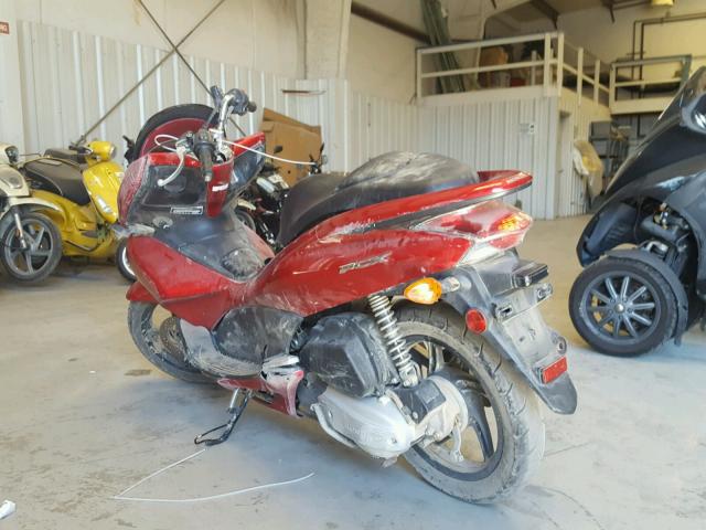 MLHJF2803B5001178 - 2011 HONDA PCX RED photo 3