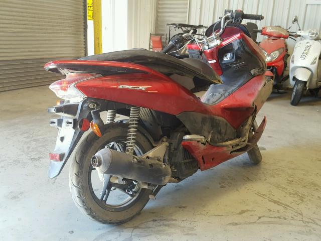 MLHJF2803B5001178 - 2011 HONDA PCX RED photo 4