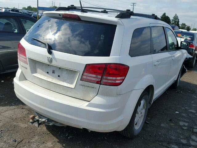 3D4PG4FB1AT129012 - 2010 DODGE JOURNEY SE WHITE photo 4