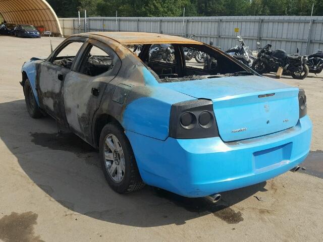 2B3KA33V99H519556 - 2009 DODGE CHARGER BLUE photo 3