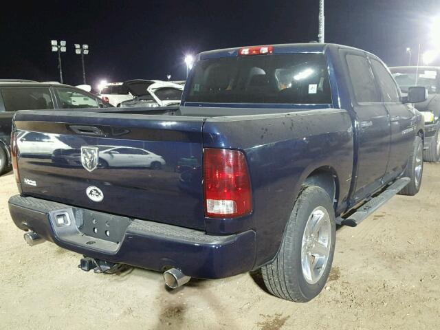 1C6RD6KT3CS301349 - 2012 DODGE RAM 1500 BLUE photo 4