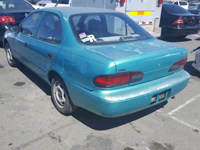 1Y1SK5365RZ018806 - 1994 GEO PRIZM BASE 青绿色 照片 3