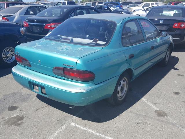 1Y1SK5365RZ018806 - 1994 GEO PRIZM BASE 青绿色 照片 4