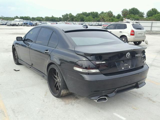 WBAHN83587DT67366 - 2007 BMW 750 BLACK photo 3