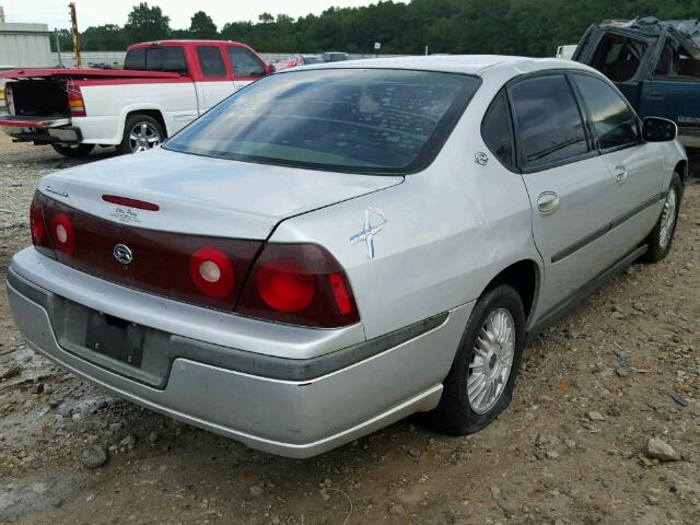 2G1WF52E919200020 - 2001 CHEVROLET IMPALA SILVER photo 4