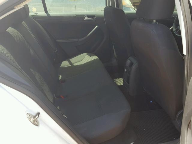 3VW2K7AJ2EM209390 - 2014 VOLKSWAGEN JETTA BASE Սպիտակ լուսանկար 6