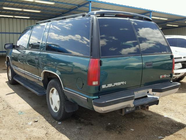 3GKFK16R0TG519117 - 1996 GMC SUBURBAN K GREEN photo 3