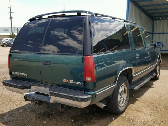 3GKFK16R0TG519117 - 1996 GMC SUBURBAN K GREEN photo 4