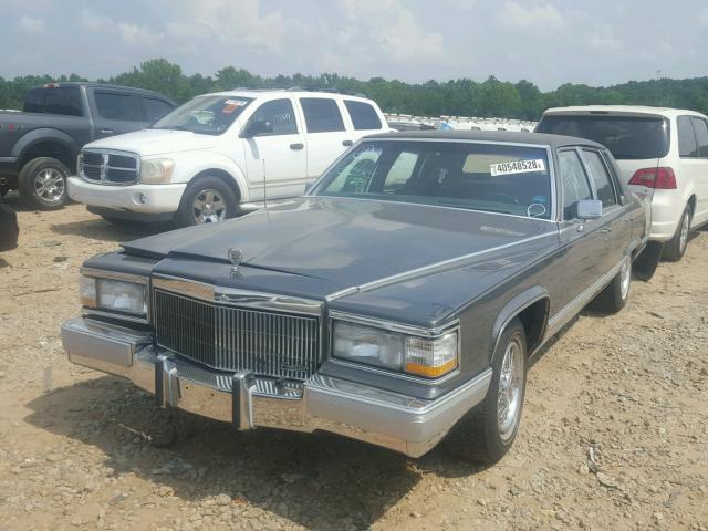 1G6DW54E1MR710354 - 1991 CADILLAC BROUGHAM GRAY photo 2