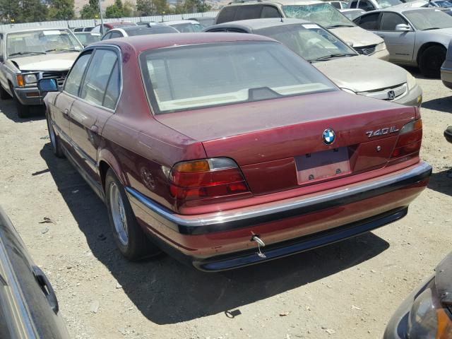 WBAGJ6320SDH34922 - 1995 BMW 740 IL MAROON photo 3