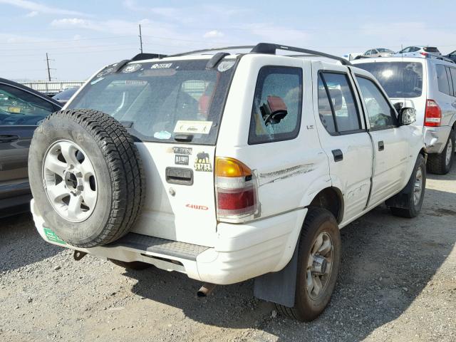 4S2CM58W2X4349031 - 1999 ISUZU RODEO S WHITE photo 4