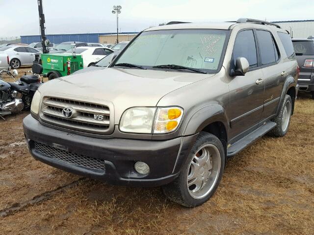 5TDZT34A63S158525 - 2003 TOYOTA SEQUOIA SR TAN photo 2