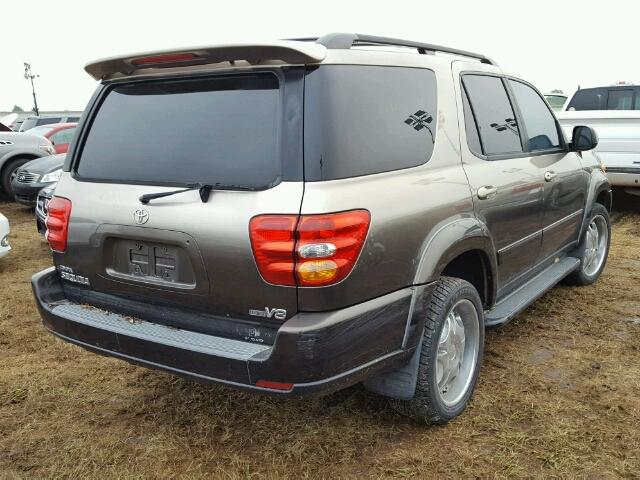 5TDZT34A63S158525 - 2003 TOYOTA SEQUOIA SR TAN photo 4