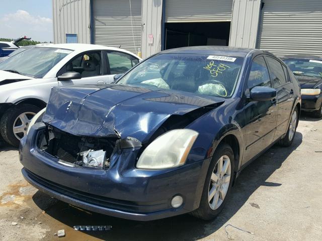 1N4BA41E84C847401 - 2004 NISSAN MAXIMA SE BLUE photo 2