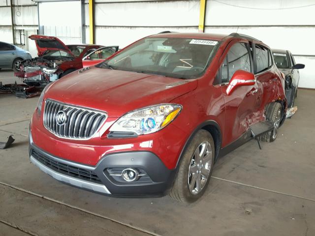 KL4CJDSB9GB669828 - 2016 BUICK ENCORE PRE RED photo 2