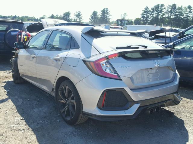 SHHFK7H47JU416942 - 2018 HONDA CIVIC SPOR SILVER photo 3
