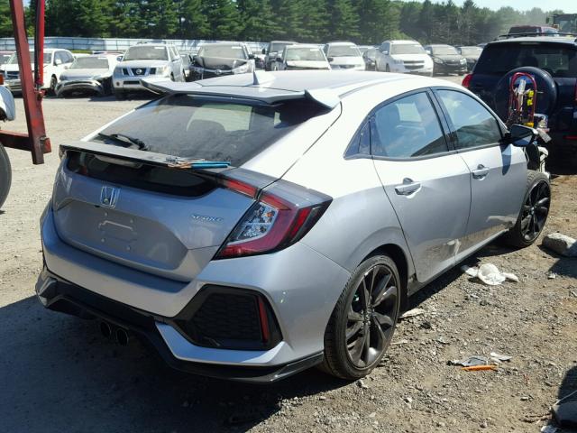 SHHFK7H47JU416942 - 2018 HONDA CIVIC SPOR SILVER photo 4