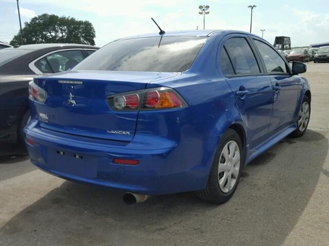 JA32U2FU5FU014138 - 2015 MITSUBISHI LANCER ES BLUE photo 4