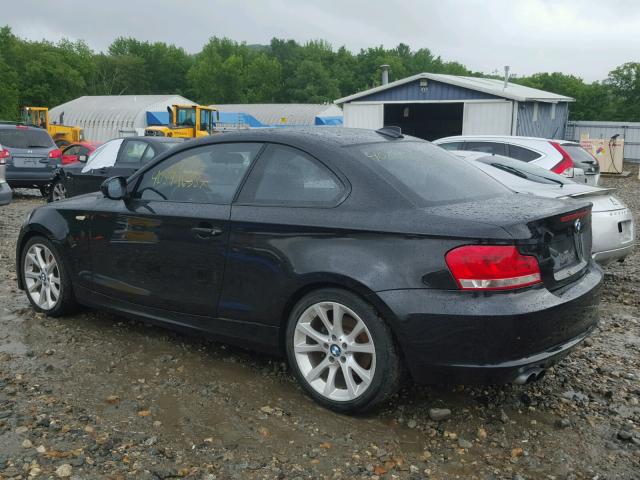 WBAUP9C56CVL91734 - 2012 BMW 128 I BLACK photo 3