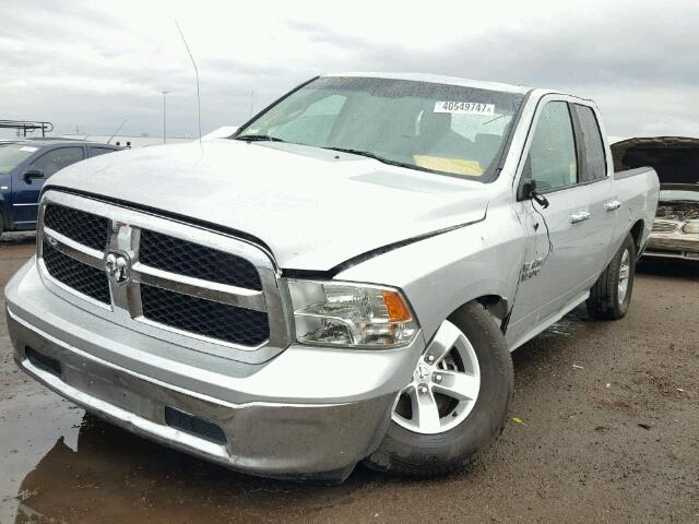 1C6RR7GP0DS609812 - 2013 RAM 1500 SLT SILVER photo 2