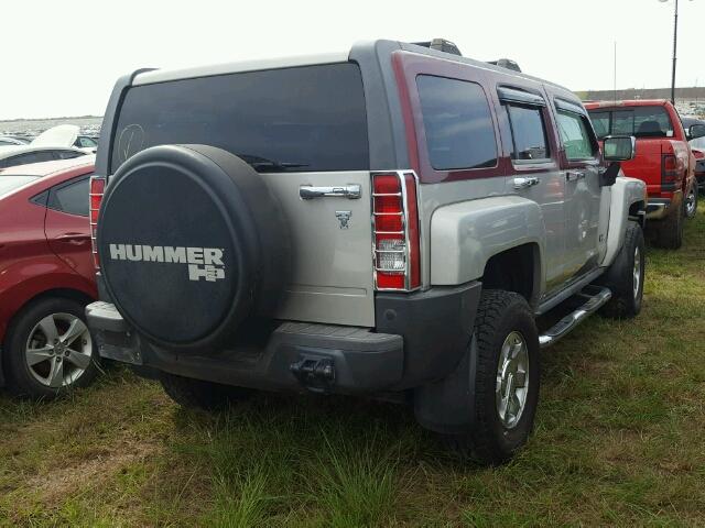 5GTEN43E488230183 - 2008 HUMMER H3 LUXURY SILVER photo 4