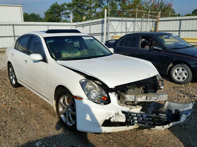 JNKCV51E16M506975 - 2006 INFINITI G35 WHITE photo 1