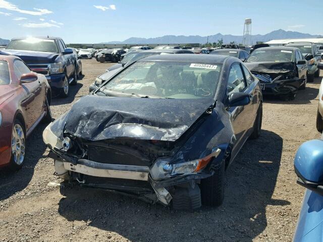 2HGFG12876H513900 - 2006 HONDA CIVIC EX BLACK photo 2