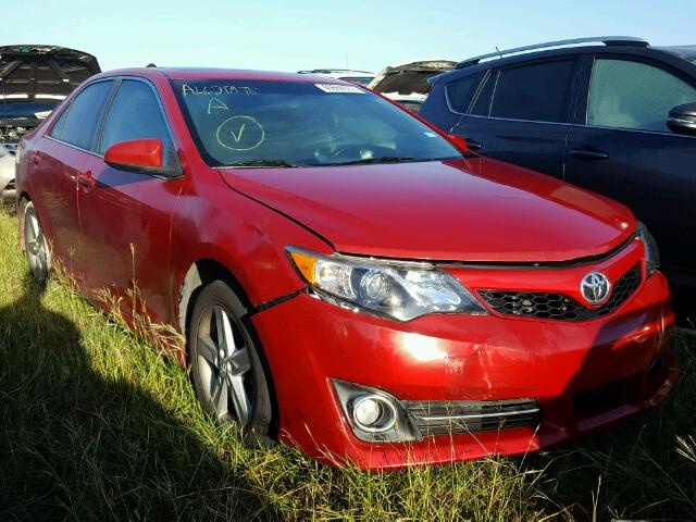 4T1BF1FK0DU668803 - 2013 TOYOTA CAMRY RED photo 1